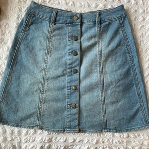 Button up Jean skirt